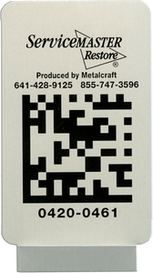 Metal Barcode Nameplate