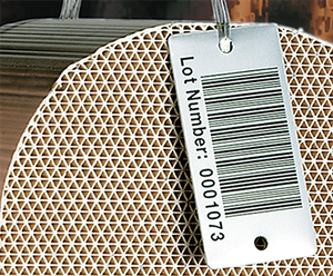 high temp metal barcode for inventory management