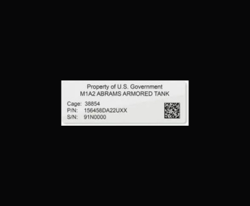 Metalized Polyester UID Labels