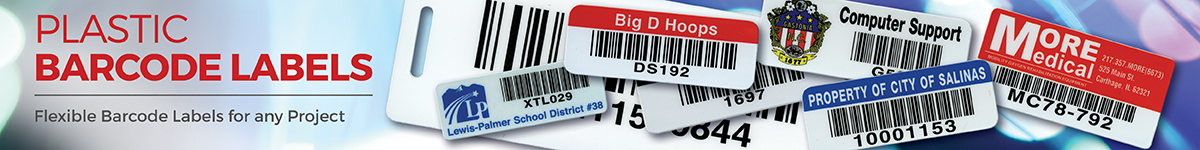 plastic barcode labels