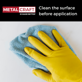 Clean the Surface Before You Apply Asset Tags