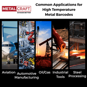 Common Applications for High Temperature Metal Barcodes