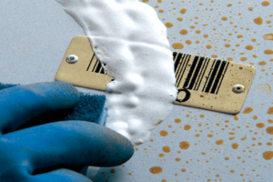 Teflon Coated Metal Barcode Nameplate